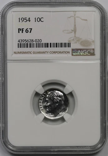 1954 10C NGC Proof PF 67 Roosevelt Dime