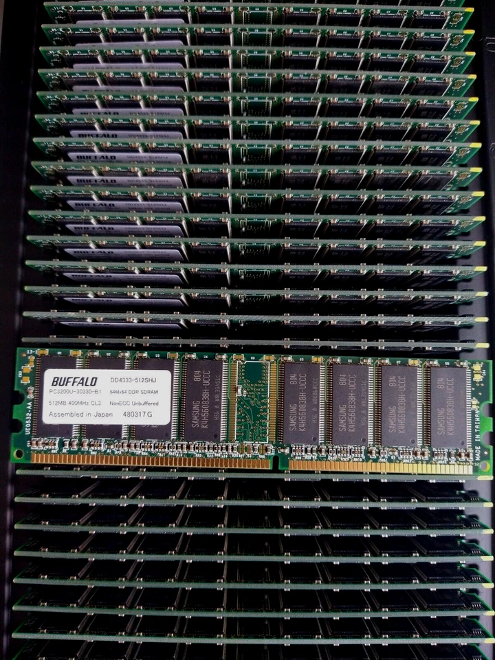 50 DD4333-512SHJ PC3200u-30330-B1 512MB 400MHz CL3 RAM Unbuffered BRAND NEW NIB! - Image 3 of 4