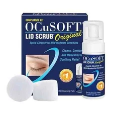Ocusoft Lid Scrub Eyelid Cleanser Original Formula Compliance Kit 1ct Pack of 2