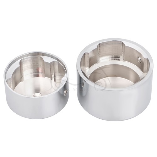 CNC Cut Aluminum Rear Axle Nut Cover Cap For Harley Dyna FXD FXDWG Softail FXST - Picture 9 of 9