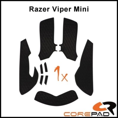 Corepad Soft Grips black Razer Viper Mini Self-Adhesive Mouse Grip Tapes