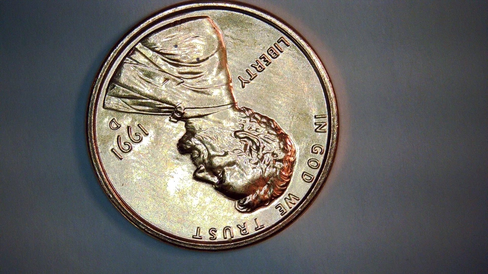 1991d Red BU Lincoln Penny Major DDR Errors reference FS-801 Cherrypickers Guide - Image 2 of 4