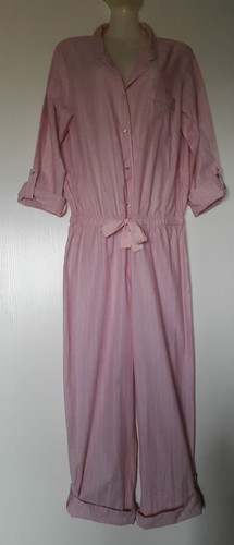 ETAM PYJAMA COMBINAISON LONGUE MANCHES AJUSTABLES FR L /EU L /UK L ROSE RAYE - Imagen 6 de 11