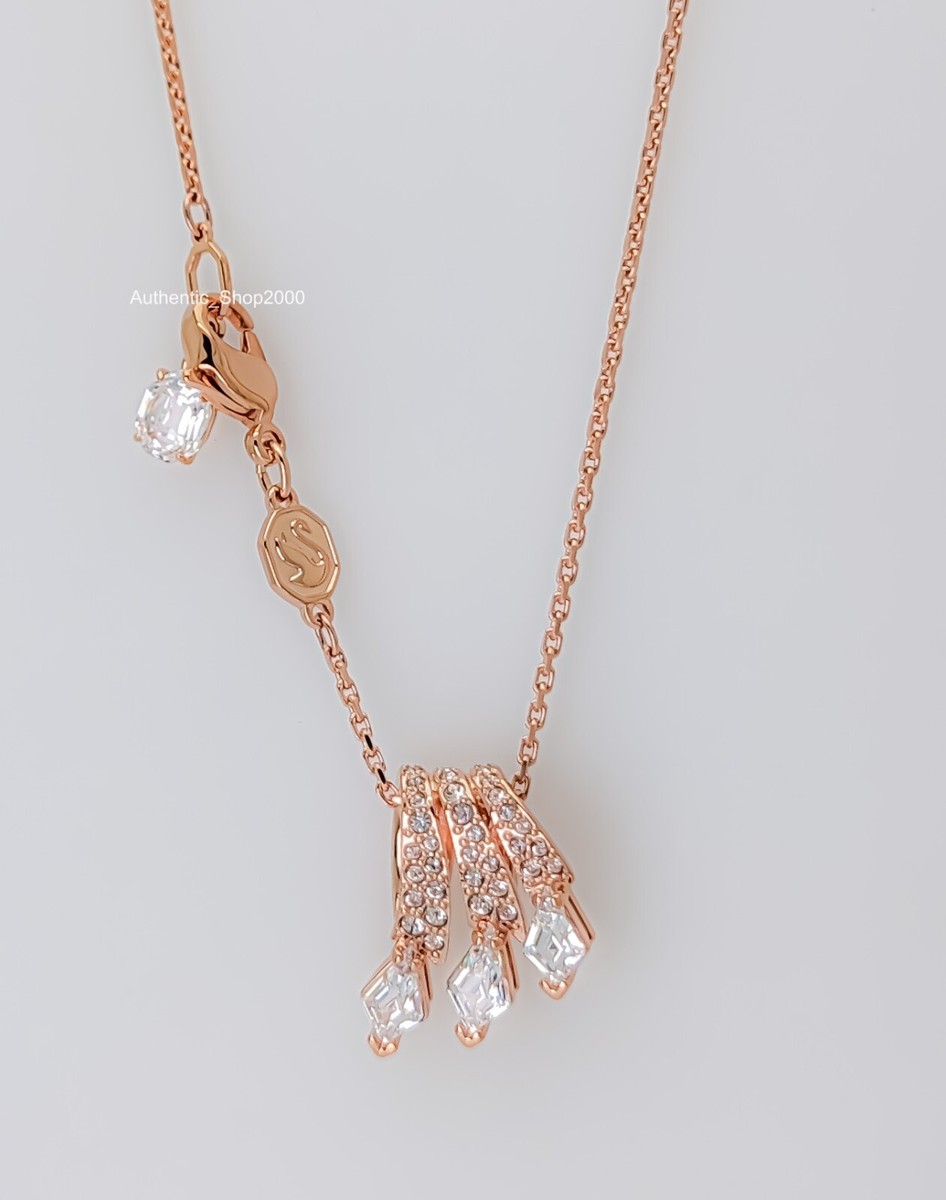 Swarovski Dragon & Phoenix Pendant Dragon's Claw White Rose Gold