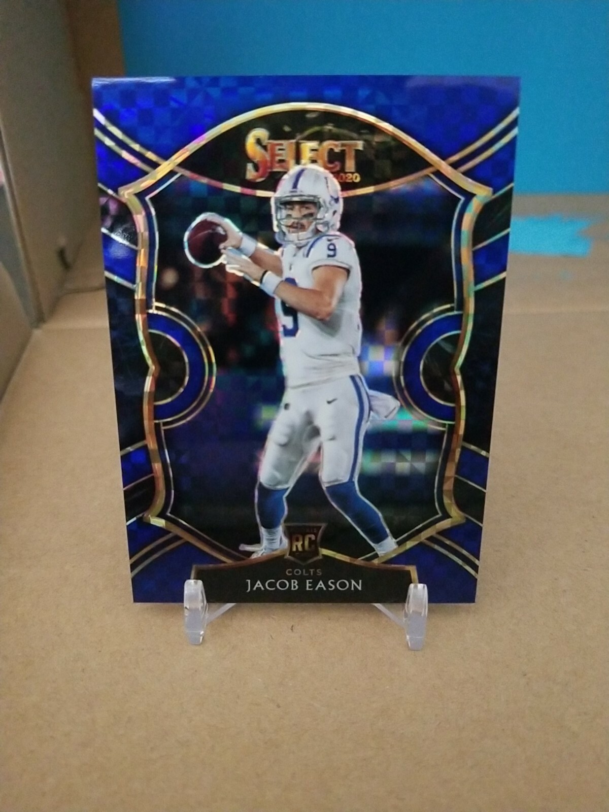 2020 Panini Select JACOB EASON Colts  Concourse Blue Prizm RC /175 Rookie Card