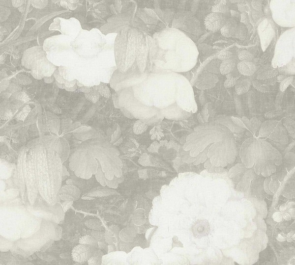 Vliestapete Blumen Vintage Grau Metropolitan Stories 36921-4 (3,36€/1Qm)-image