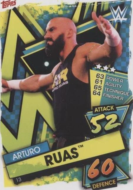 2021 Topps WWE Slam Attax - Arturo Ruas #13 - 1 of 1