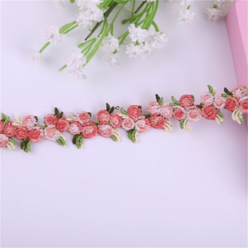4/5 in Lace Trim Flat For Crafts Sewing Fringe Flower Ribbon Art Decor 2 yards - Picture 14 of 18