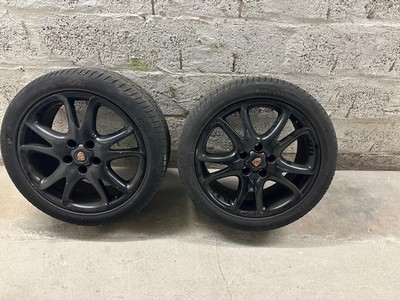 Porsche Alufelgen 18 Zoll   Baujahr 2008   schwarz