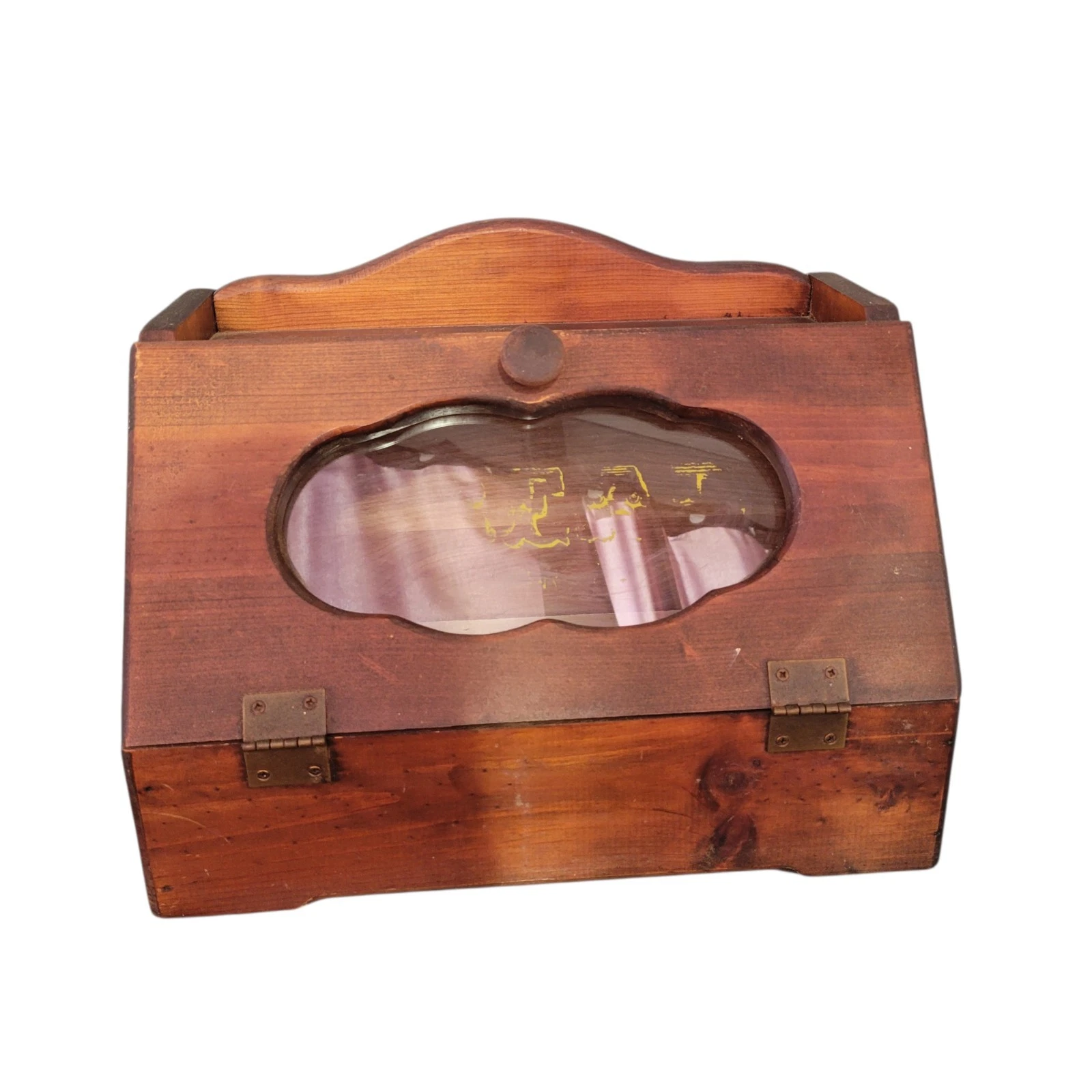 Vintage Wood Wooden Breadbox Bread Box Farmhouse Kitchen Rustic Decor
Opens in a new window or tab