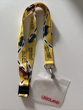 LegoLand Driving School Lanyard Yellow Key Chain Badge Holder LEGO LAND