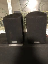 Polk Audio RM101 Satellite Surround Speakers Pair With Wall Brackets - Working