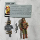 General Hawk V3 G.I. Joe ARAH 1991 Hasbro Vintage 100% COMPLETE w/ File Card