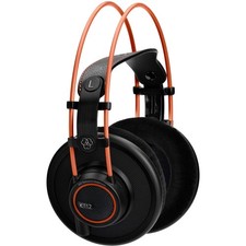 AKG K712 PRO Reference Studio Headphones Open Back Over Ear Wired Black Orange