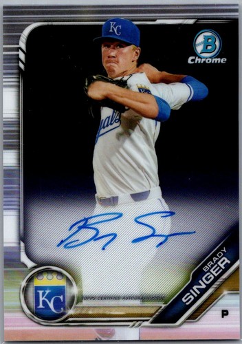 Autógrafos Bowman #CPA-BS 2019 Brady Singer Chrome Prospect - Imagen 1 de 2