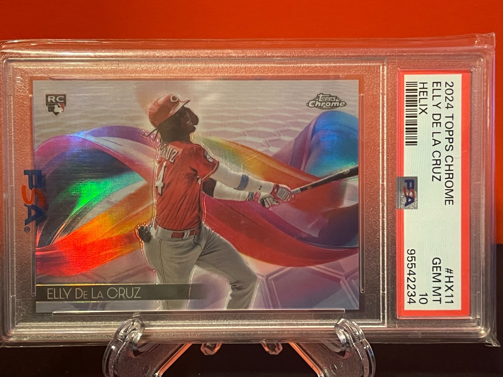 2024 Topps Chrome - Helix  SSP Elly De La Cruz #HX-11 (RC) PSA 10 GEM MT!