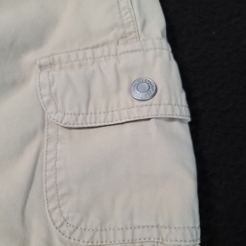Gap Damen Shorts khaki Größe 14 100 % Baumwolle Taschen Knopf Reißverschluss - Bild 10 von 12