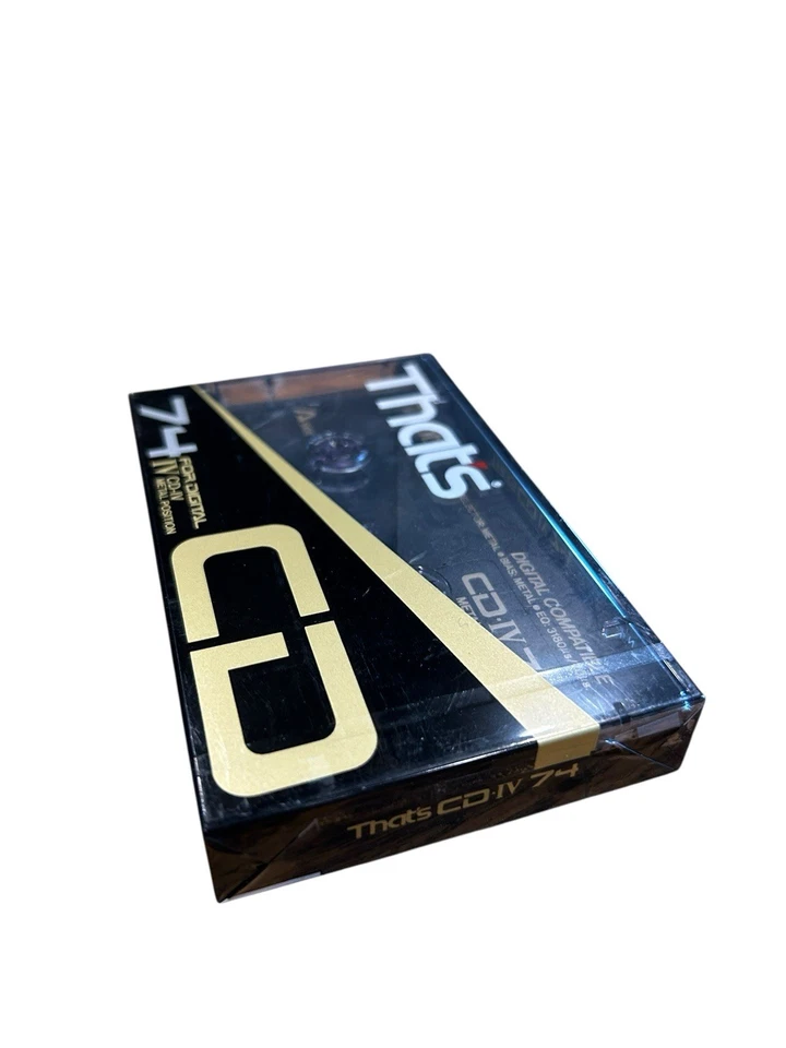 Cinta de casete de audio en blanco CD-IV 74 That's (sellada) ¡NUEVA! Nuevo JAPÓN Foto 2 de 4