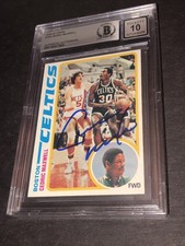 Beckett Gem Mint Autograph Cedric Maxwell Signed 1978 Topps Rookie RC Card 883