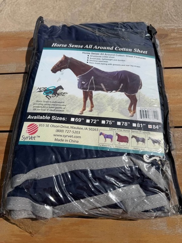 Horse Sense brand horse sheet 84” - New in bag