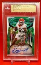 Kenny McIntosh 2023 leaf Metal Auto Pre-Production Proof Kaleidoscope GREEN;