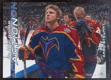 2003 - 2004 In The Game Karl Stewart Action Thrashers #634 Hockey Card