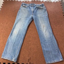 Vintage Levis 517 Orange Tab Jeans Mens 38x30 Blue Bootcut Made in USA 1196 R24