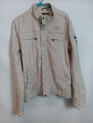 PME Legend Light Tan White Khaki Cargo FLYING Bombers JACKET SIZE XXL W5