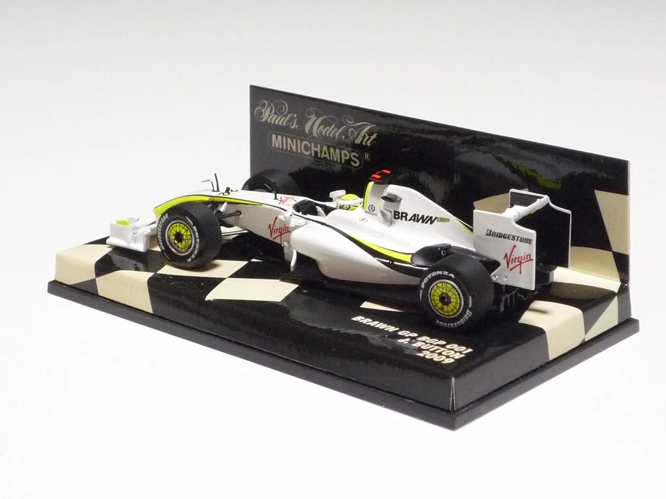 MINICHAMPS 1:43 BRAWN GP BGP 001 J. BUTTON 2009 - Image 3 of 4