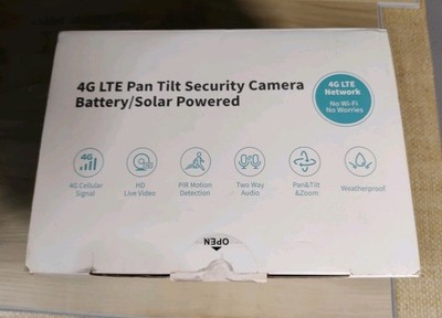 4G LTE Pan Tilt Security Camera ZC-YT05 Wireless Cellular Outdoor/Solar Panel  