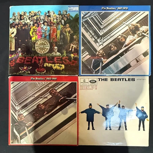 The Beatles 6 x LP Vinyl Record Albums Sgt Peppers Help! 62-66 67-60