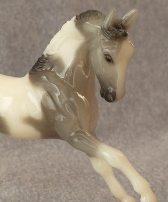 Breyer Stablemate Warmblood Stallion Glossy Grey Pinto QVC Silver Cup