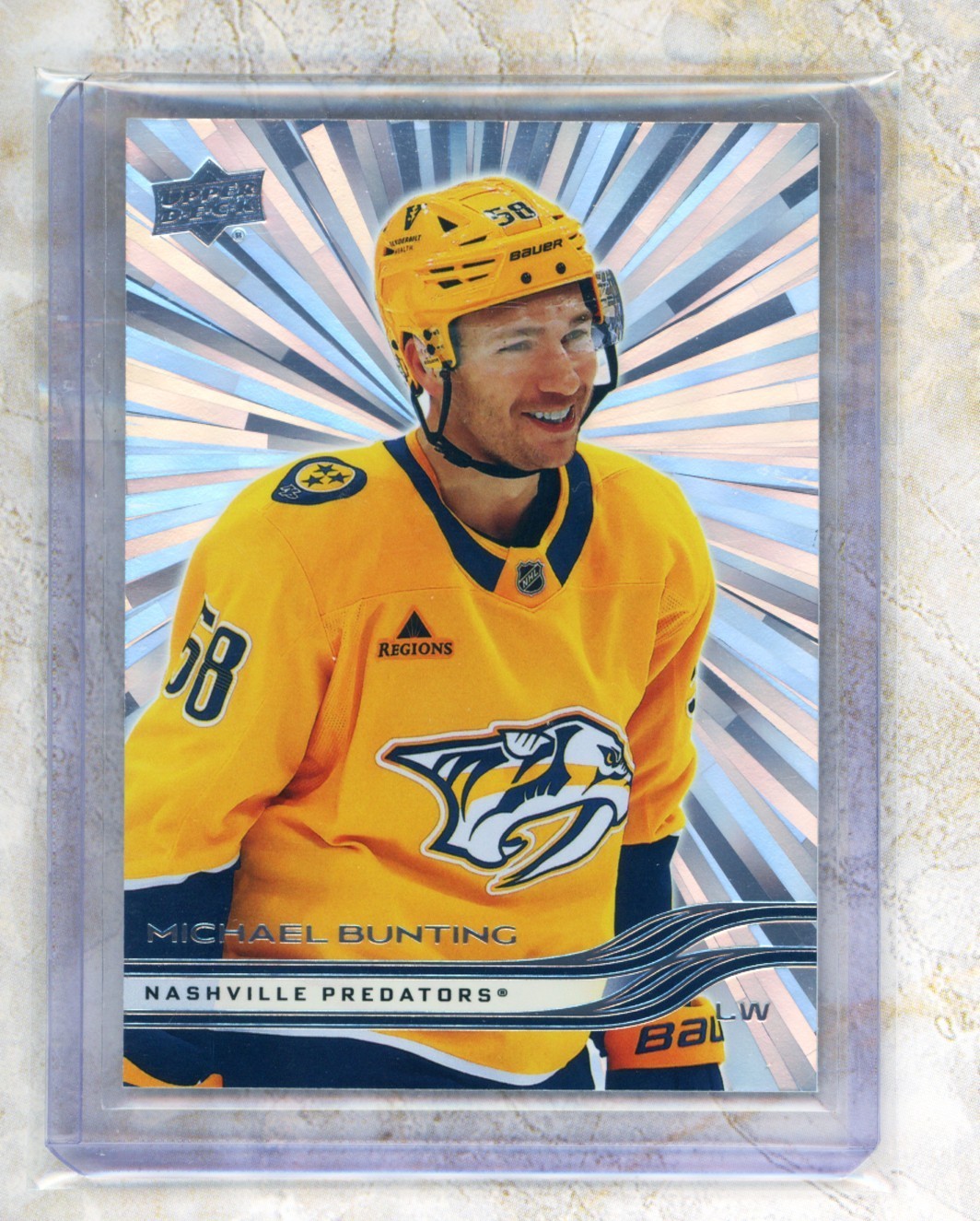 2025-26 Upper Deck Series 2 Hockey Outburst #348 Michael Bunting