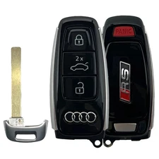 Oem Audi RS6 RSQ8 RS7  "RS" Logo Smart Key Fob Remote Keyless Uncut IYZ-AK2