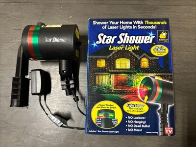 BulbHead Star Shower Weather Laser Light Projector (10640-6) Tested Working