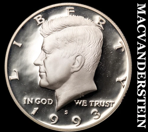 1993-S Kennedy Half Dollar- Silver- Choice Gem Proof Luster No Reserve #i9241