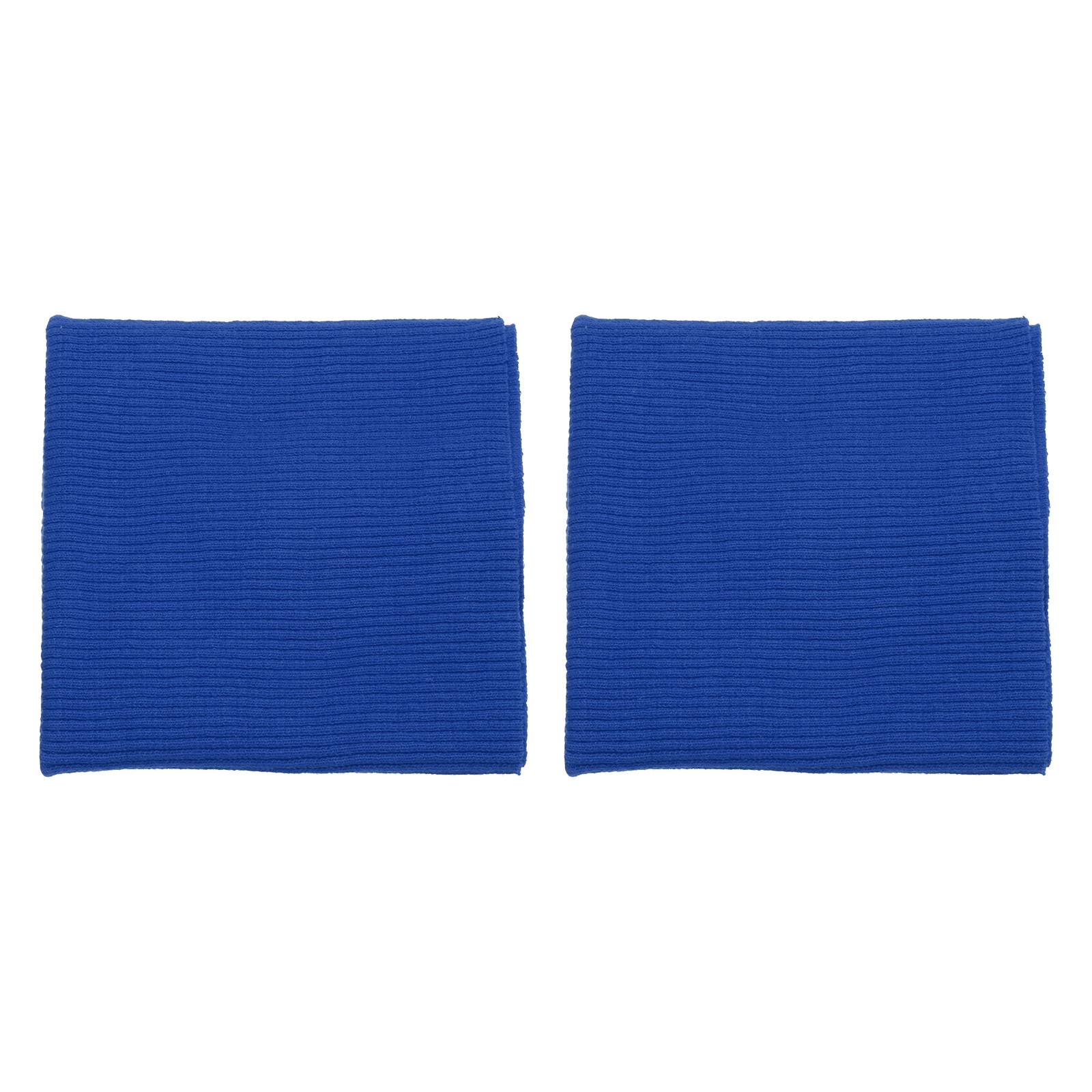 2pcs 7.5x9cm Elastic Cuffs Ribbed Trim Cotton Fabric Knit Stretch Band Dark Blue