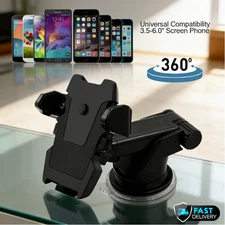 NEW 360° Universal Mount Holder Car Stand Windshield For Mobile Cell Phone GPS