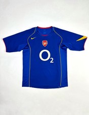 Nike Arsenal London 2004-05 Away Football Jersey Size M Blue