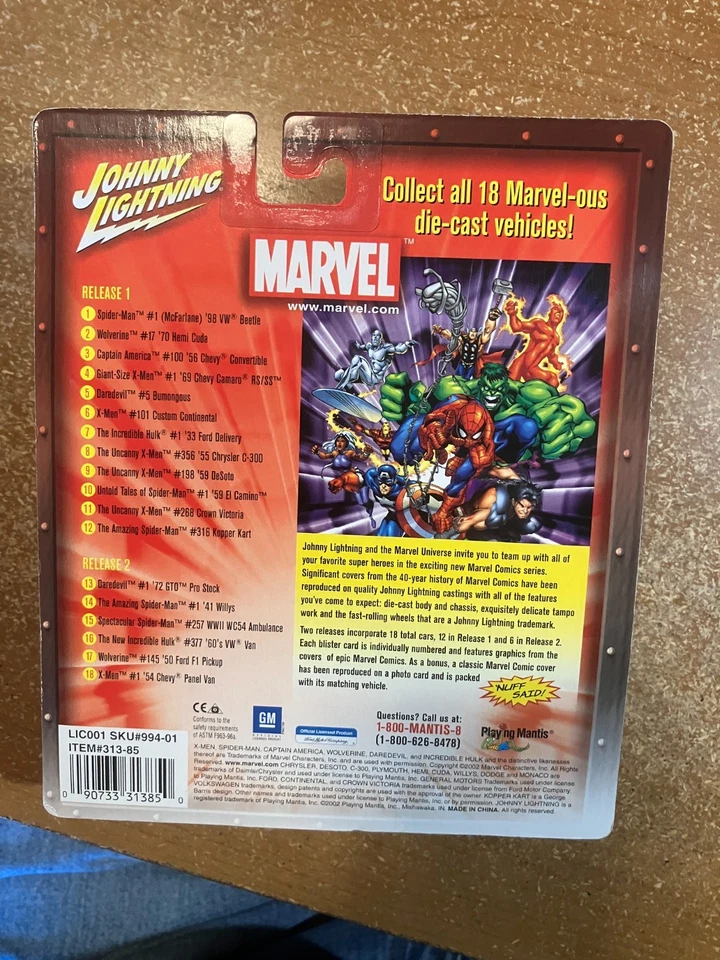 Johnny Lightning Limited Edition Spider-Man Dodge Monaco 1:64  New in Package - Image 2 of 2