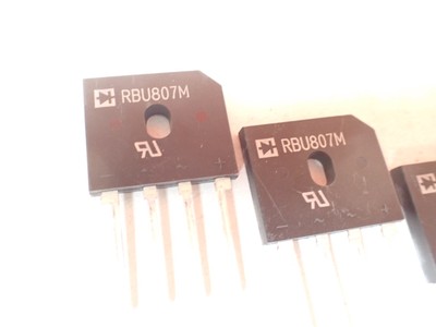 RBU807M 8A, 1000V, einphasiger Brückengleichrichter SIP4 Qualität Rektron Teile x4 Stück