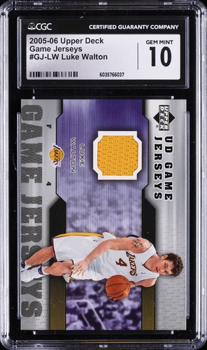 2005-06 UD GAME JERSEYS #GJ-LW LUKE WALTON CGC 10 GEM MINT