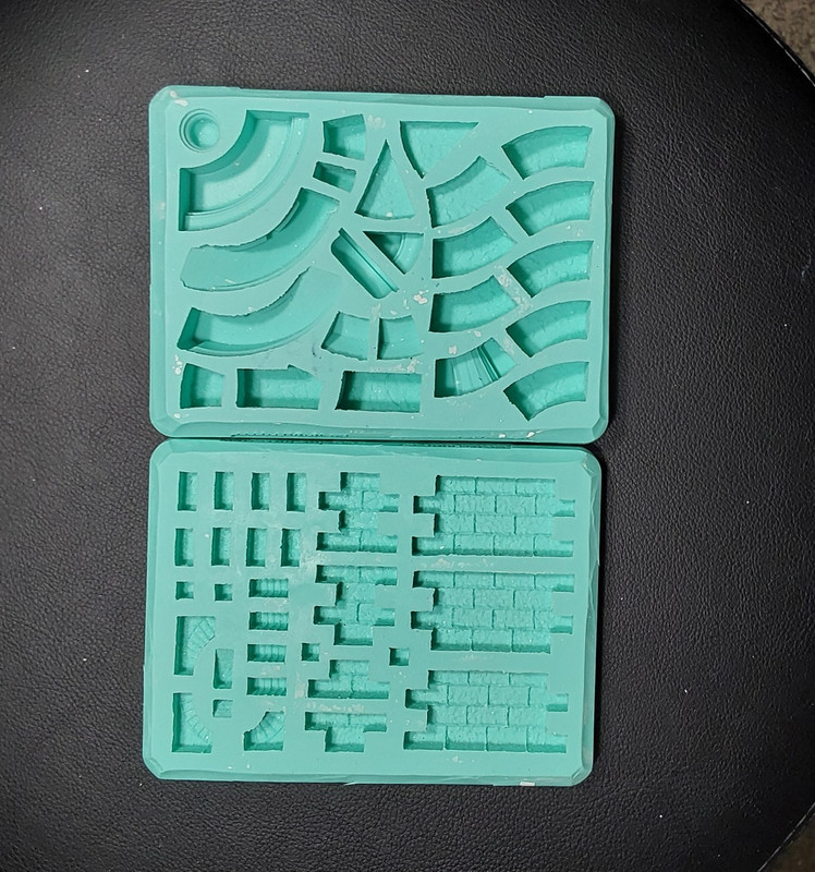 Hirst Arts Fantasy Molds #250 Small Bricks and #61 Turret