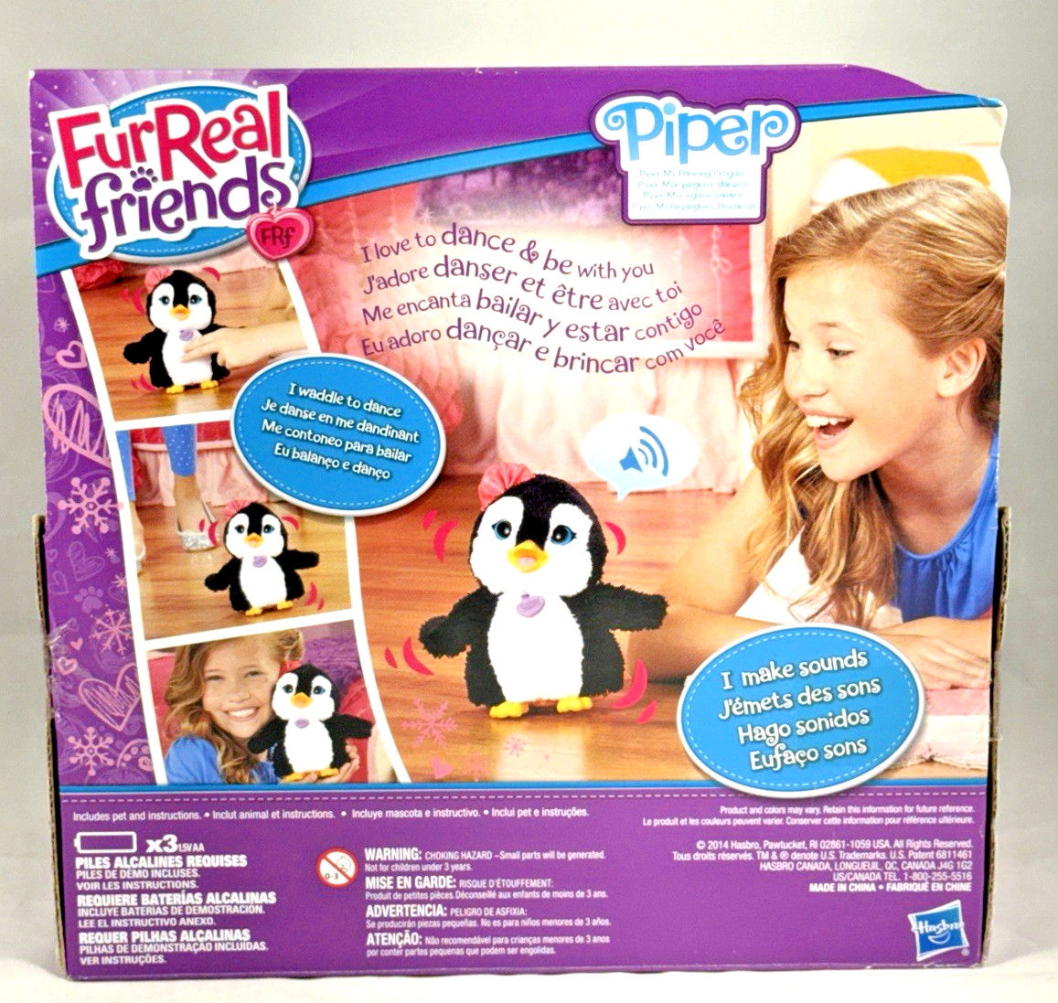 Furreal Friends FUNCTIONAL Piper The Dancing Penguin, Works, Taken out of Box.