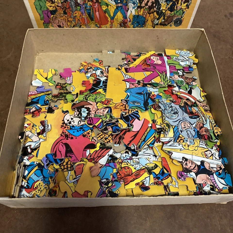 Marvel Super-Heroes Fantasy Jigsaw Puzzle Whitman 1983 - Image 4 of 4