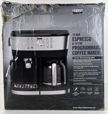 Bella PRO - Combo 19-Bar Espresso and 10-Cup Drip Coffee Maker - Stainless