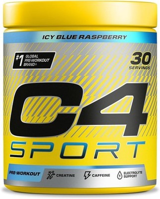 Cellucor C4 Sport Icy Blue Raspberry 288g / 30 serv 03/28 + Samples
