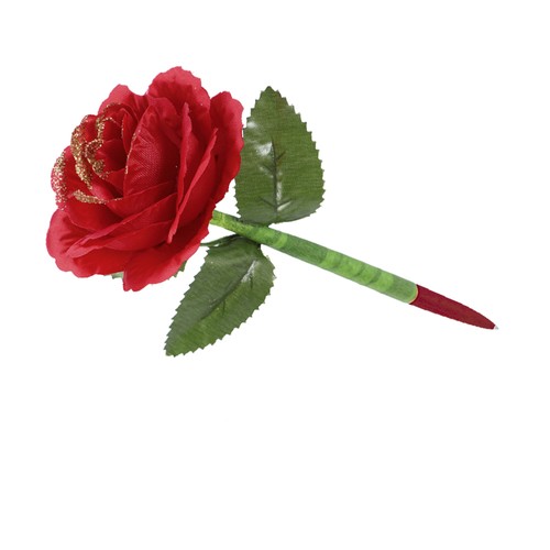 Encantador bolígrafo rosa simulado 6 piezas simulación flor maestro estudiante - Imagen 10 de 12