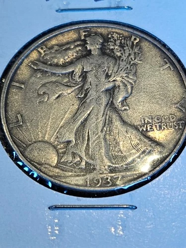 1937-P Walking Liberty Half Dollar 90% Silver Strong VF-XF