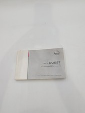 2017 Nissan Quest Owners Manual With Free Shipping 